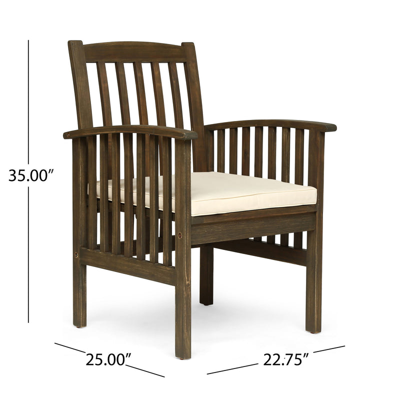 Casa - Acacia Dining Chair Set With Cushions,