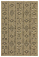 Earth - 2'7" X 7'3" Indoor, Outdoor Area Rug - Jute / Black