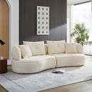 Modular Sofa, Durable Fabric, Solid Wood Frame, High Density Sponge Padding, Seating For 4