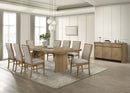 Adina - Extension Dining Table - Distressed Light Brown