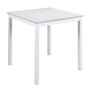 5 Piece Counter Height Table Set, Square Table And 4 Upholstered Chairs