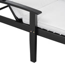 Jason - Black Chaise Lounge Adjustable Acacia Wood Outdoor Furniture