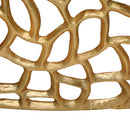 Modern Glam Mesh Coffee Table With Accents And - Gold