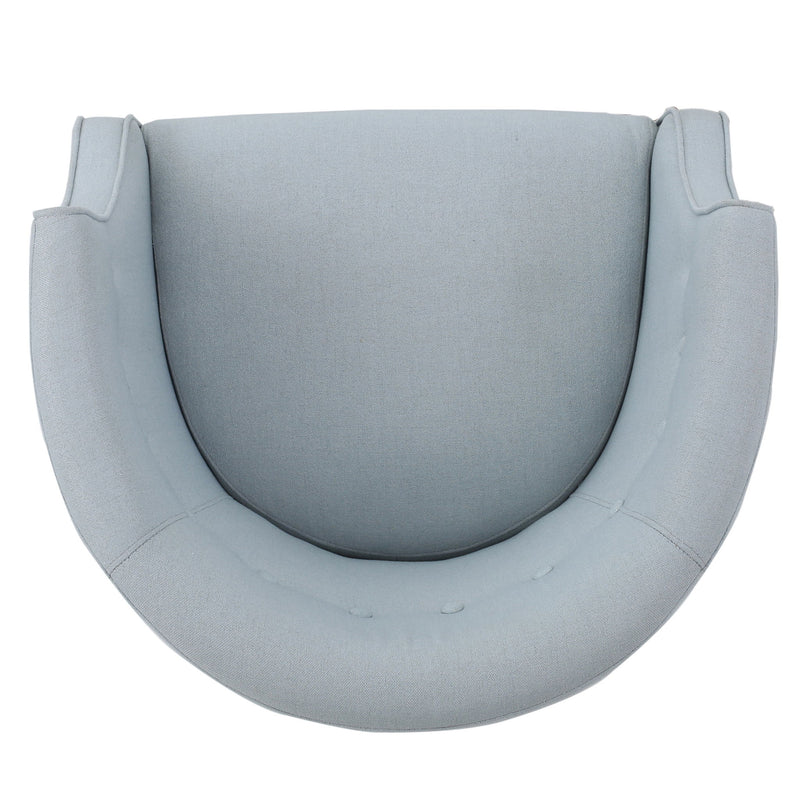 Contemporary Upholstered Club Chair With Button Tufting