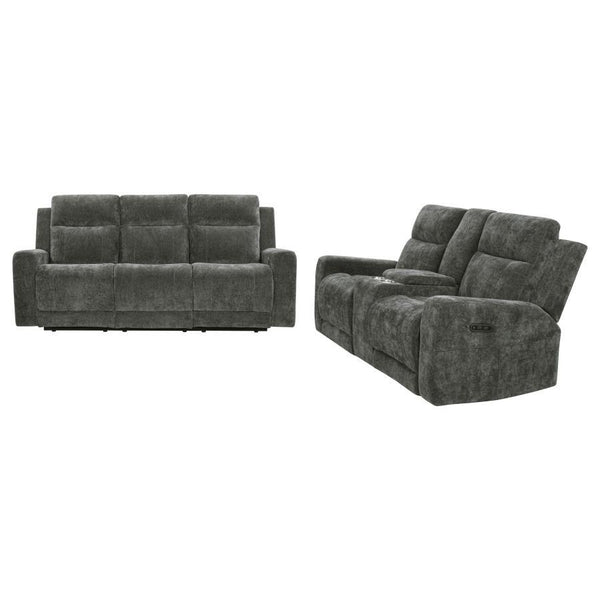Kennett - Chenille Power Reclining Sofa Set