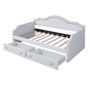 Upholstered Daybed With LED Lights And 2 Drawersme