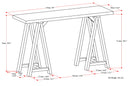 Sawhorse - Handcrafted Console Sofa Table