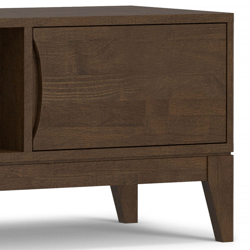 Harper - Low TV Media Stand - Walnut Brown