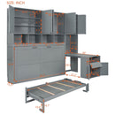 Murphy Wall Bed With Closet, Drawers & Desk