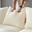 Plush Corduroy 4 Seat Sofa, Modern Comfy Upholstered Sofa Cloud Couch, Deep Seat Couches With Soft Pillows