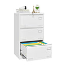 Filing Cabinet Lateral File Cabinet 3 Drawer, Locking Metal File Cabinets Three Drawer, Office Filing Cabinet With Lock Drawers For Home Office
