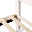 Full Size Storage Bed Velvet Upholstered Platform Bed with a Big Drawer - Beige