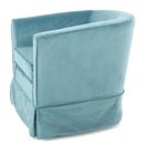 Zeniqua - Upholstered Velvet Swivel Chair With Loose Cover
