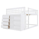 Bunk Bed With 4 Drawers And 3 Shelves