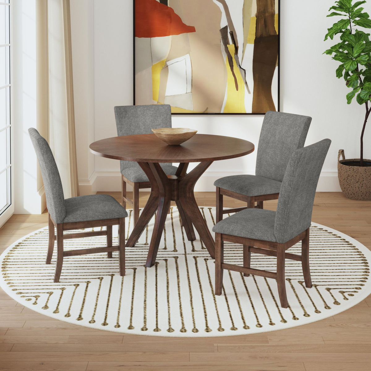 Santa Barbara Standard Height Dining Set in Blue by Elements International, view 26