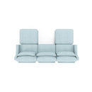 Stylish Sofa With Ottoman And Lumbar Pillows, Ergonomic Design