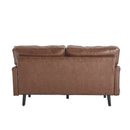 Mid Century Modern Loveseat Sofa With USB Ports, Removable Pillow Cover