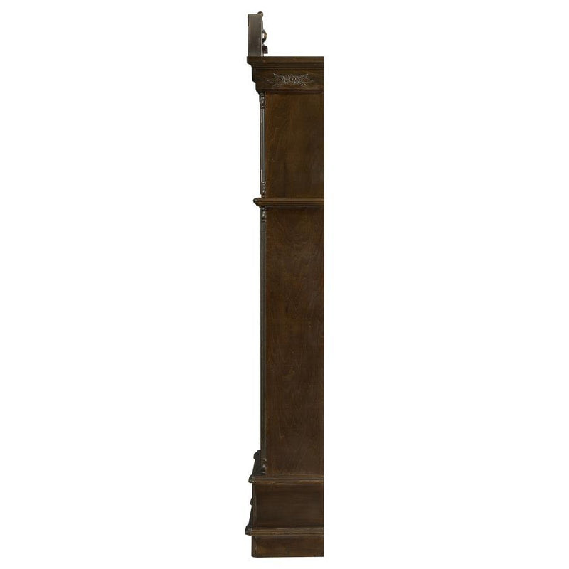 Cedric - Grandfather Clock With Adjustable Chime - Golden Brown