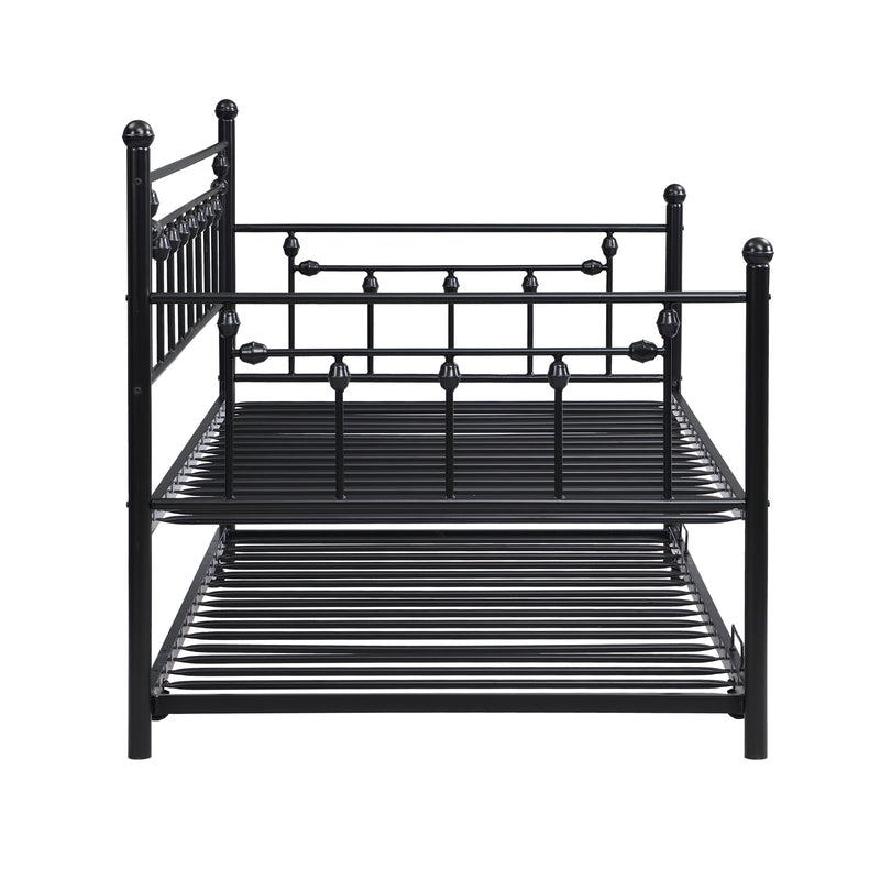 Twin Daybed With Trundle - Black