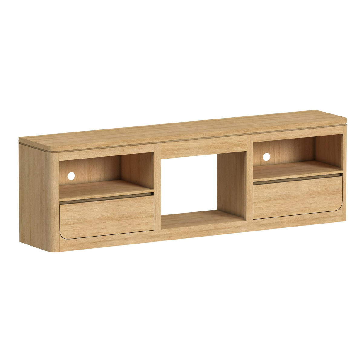 Rosalie TV Console in Black by Elements International, view 2