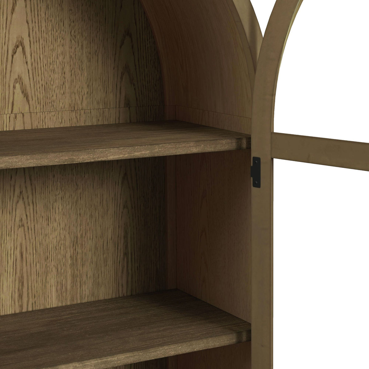 Orion Bookcase in Oak by Elements International, view 4