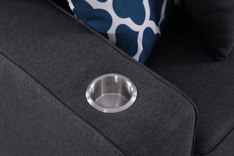 Cooper - Sectional Sofa With Ottomans And Cupholder