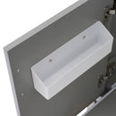 Modern Bathroom Vanity With Ceramic Sink, Solid Frame And Storage Solutions