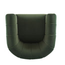 Serenizia - Upholstered Velvet Swivel Chair With Channel Tufted