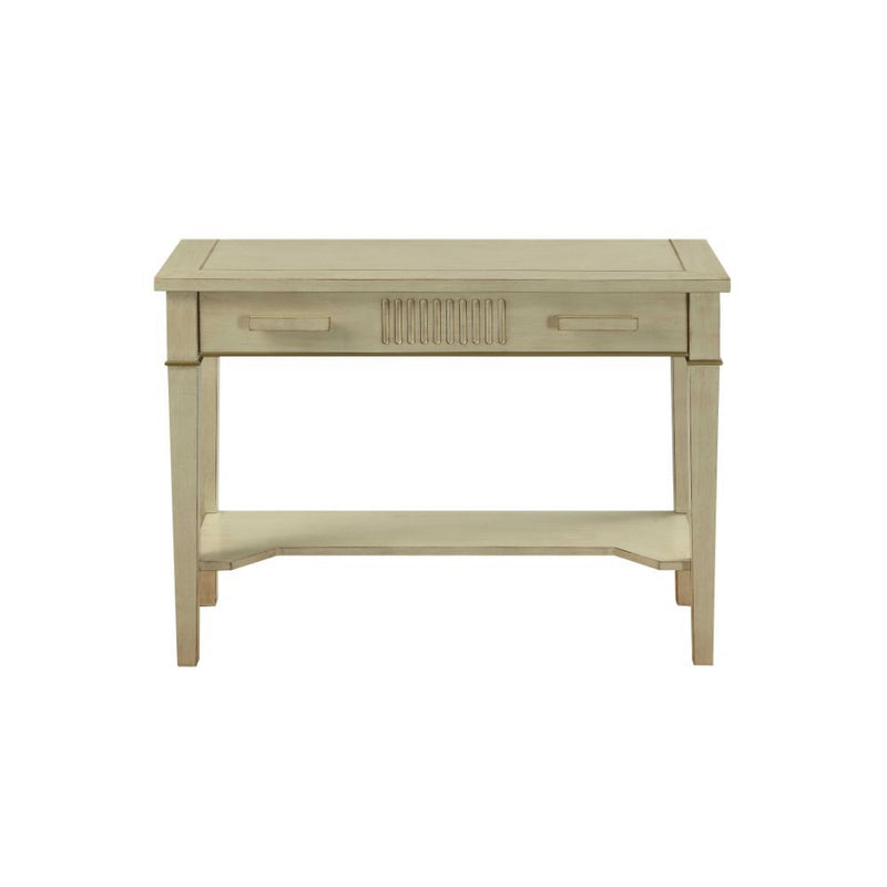 Siskou - Accent Table - Antique White - Atlantic Fine Furniture Inc