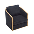 Corduroy Barrel Chair, 360 Degree Swivel