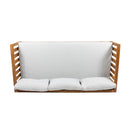 Claremont - 3 Seater Daybed Teak Acacia Wood Water Resistant Cushions