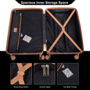 5 Piece Set Hard Case Spinner Wheels Luggage Sets With Tsa Lock