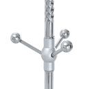 Modern Stainless Steel Spray Painted Hanger With Solid Wood Reinforcement