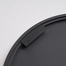 Wall Circular Framed Vanity Mirror For Bathroom, Living Room Decor - Black