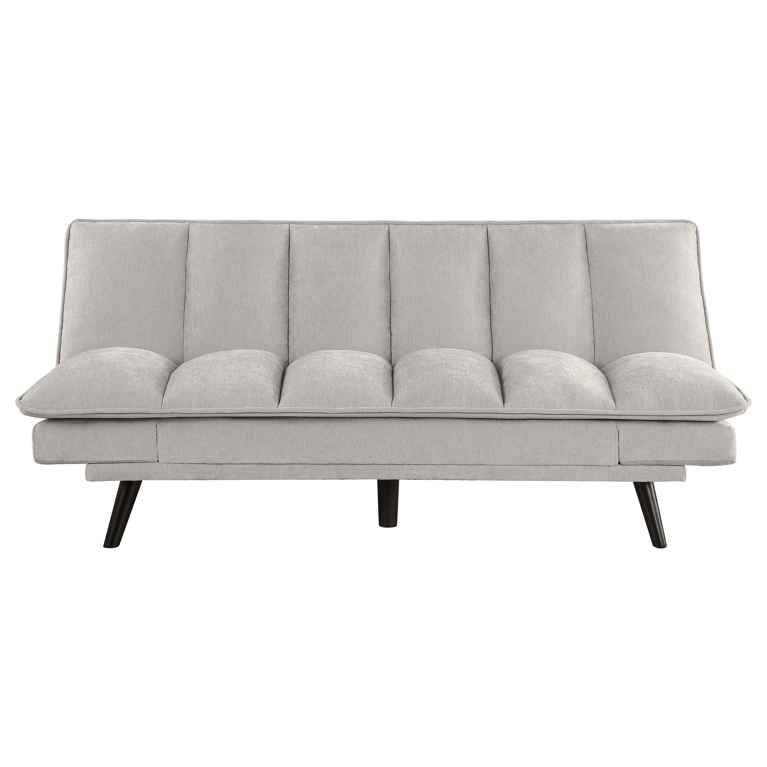 Laredo Upholstered Tufted Convertible Sofa Bed Light Grey — view 7