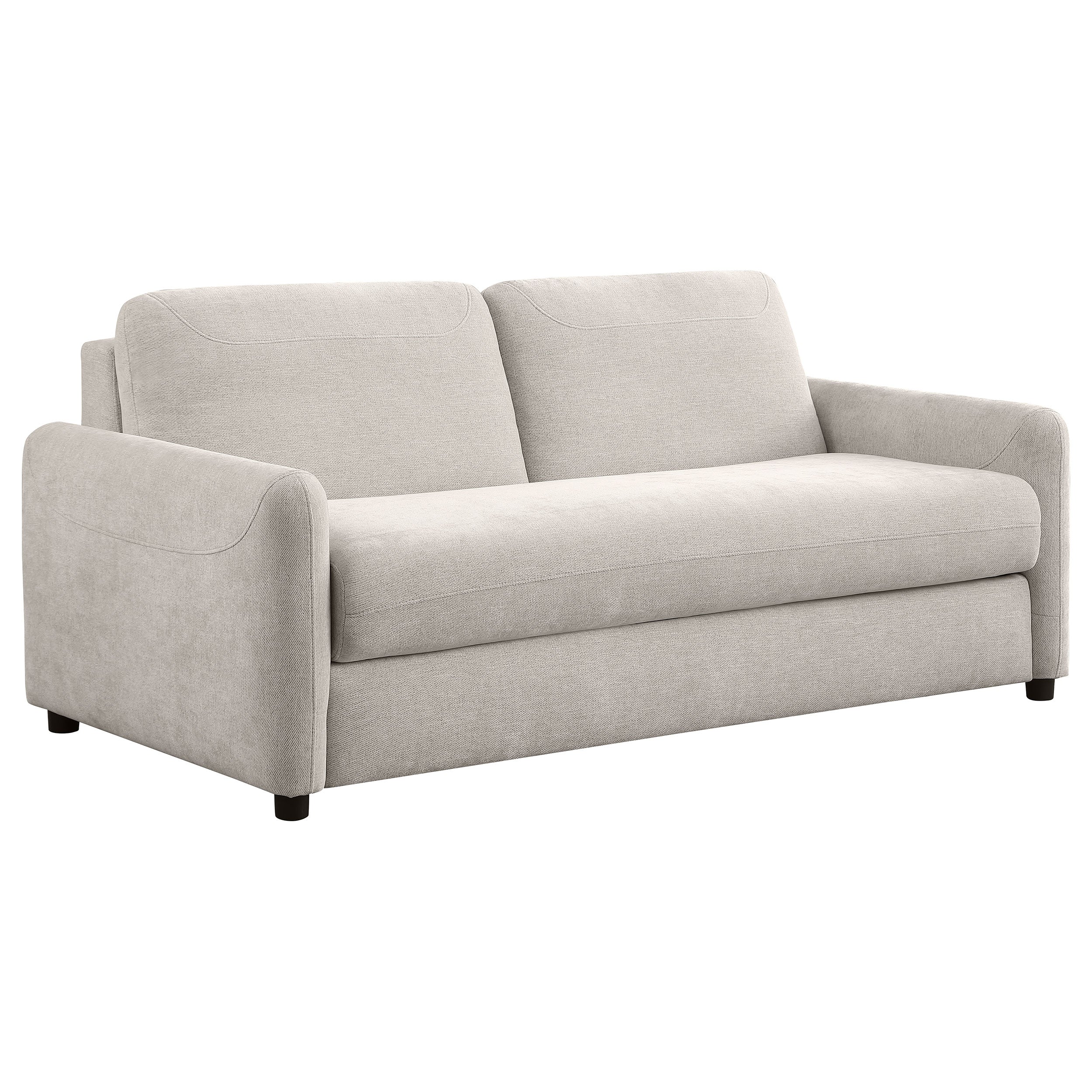 Rylie Upholstered Sofa Sleeper with Queen Mattress Beige — view 1
