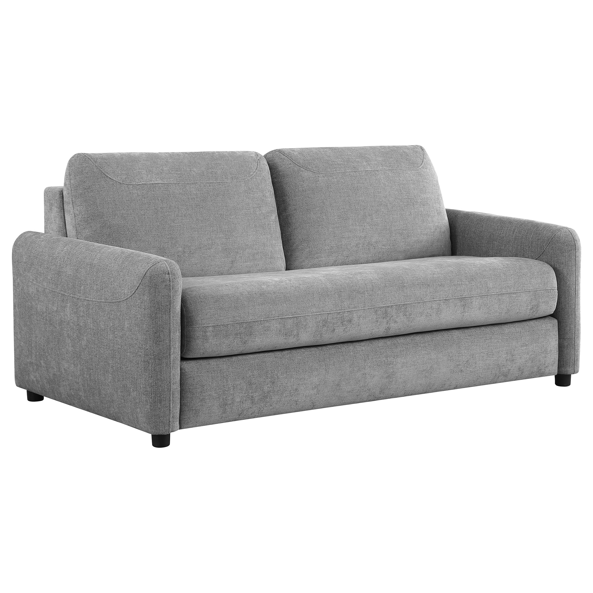 Rylie Upholstered Sofa Sleeper with Queen Mattress Grey — view 1