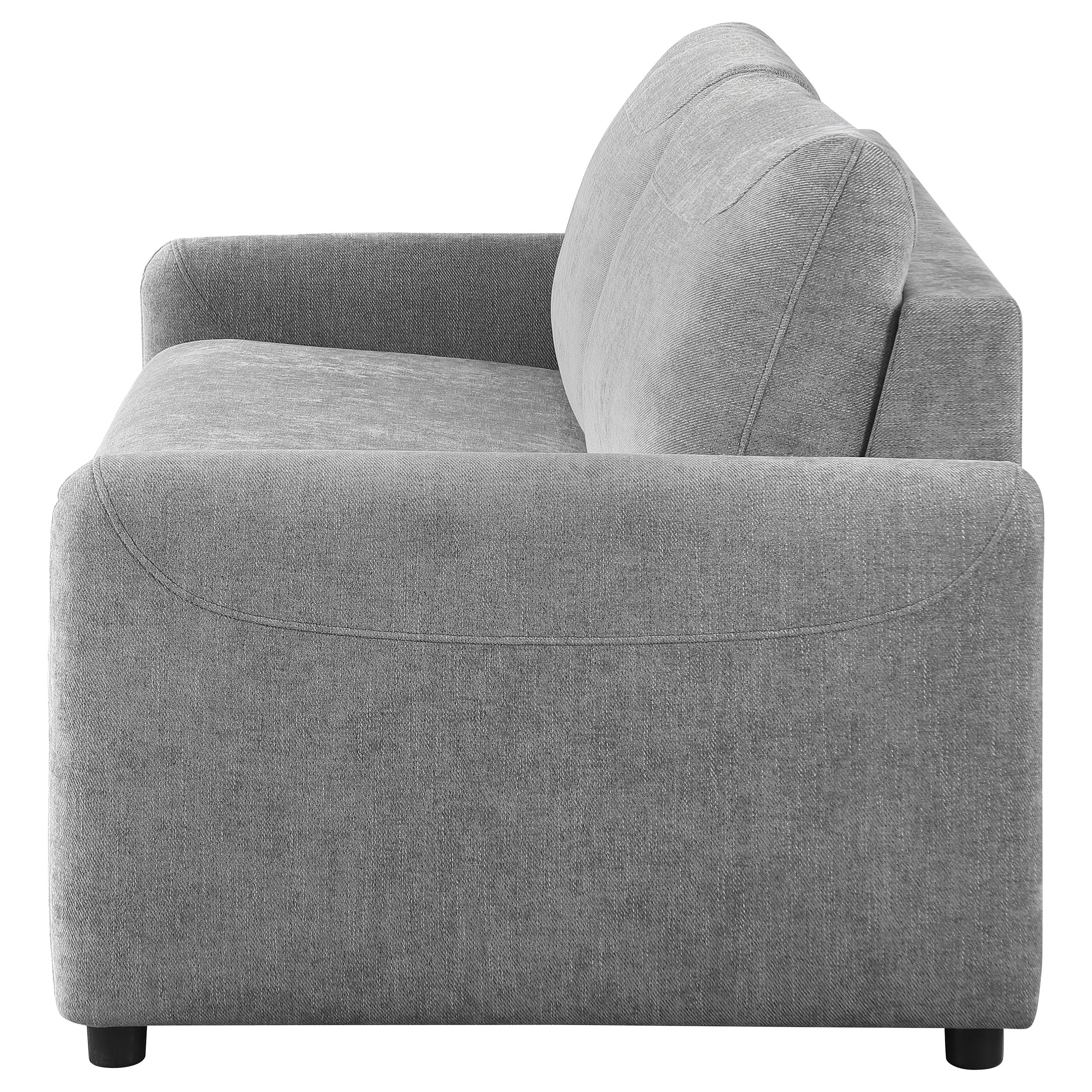 Rylie Upholstered Sofa Sleeper with Queen Mattress Grey — view 7