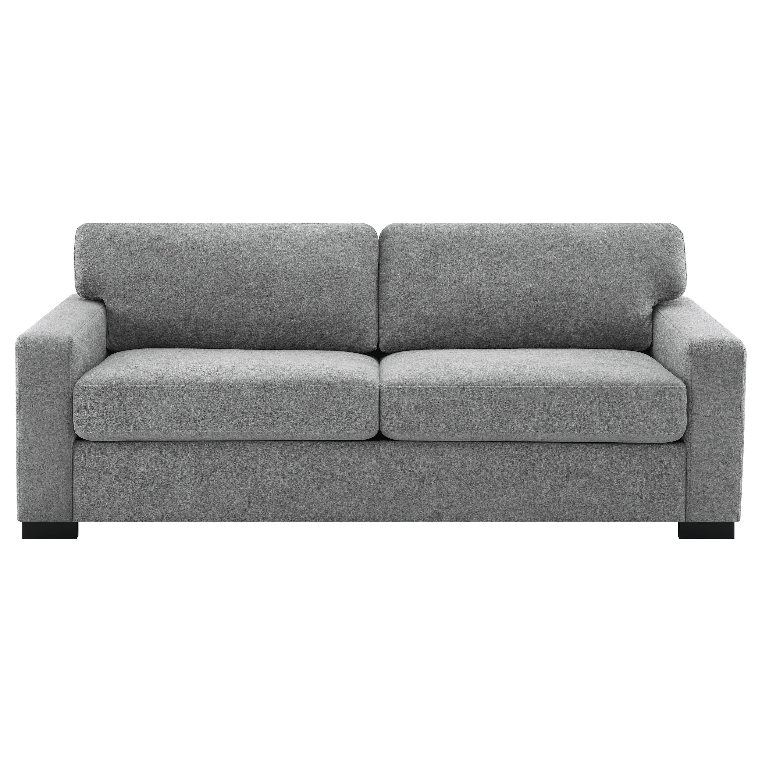 Simpson Upholstered Sofa Sleeper with Queen Mattress Grey — view 5