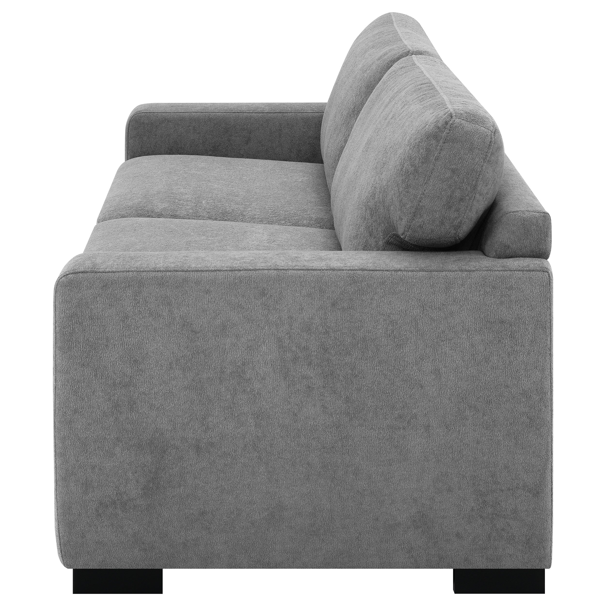 Simpson Upholstered Sofa Sleeper with Queen Mattress Grey — view 7