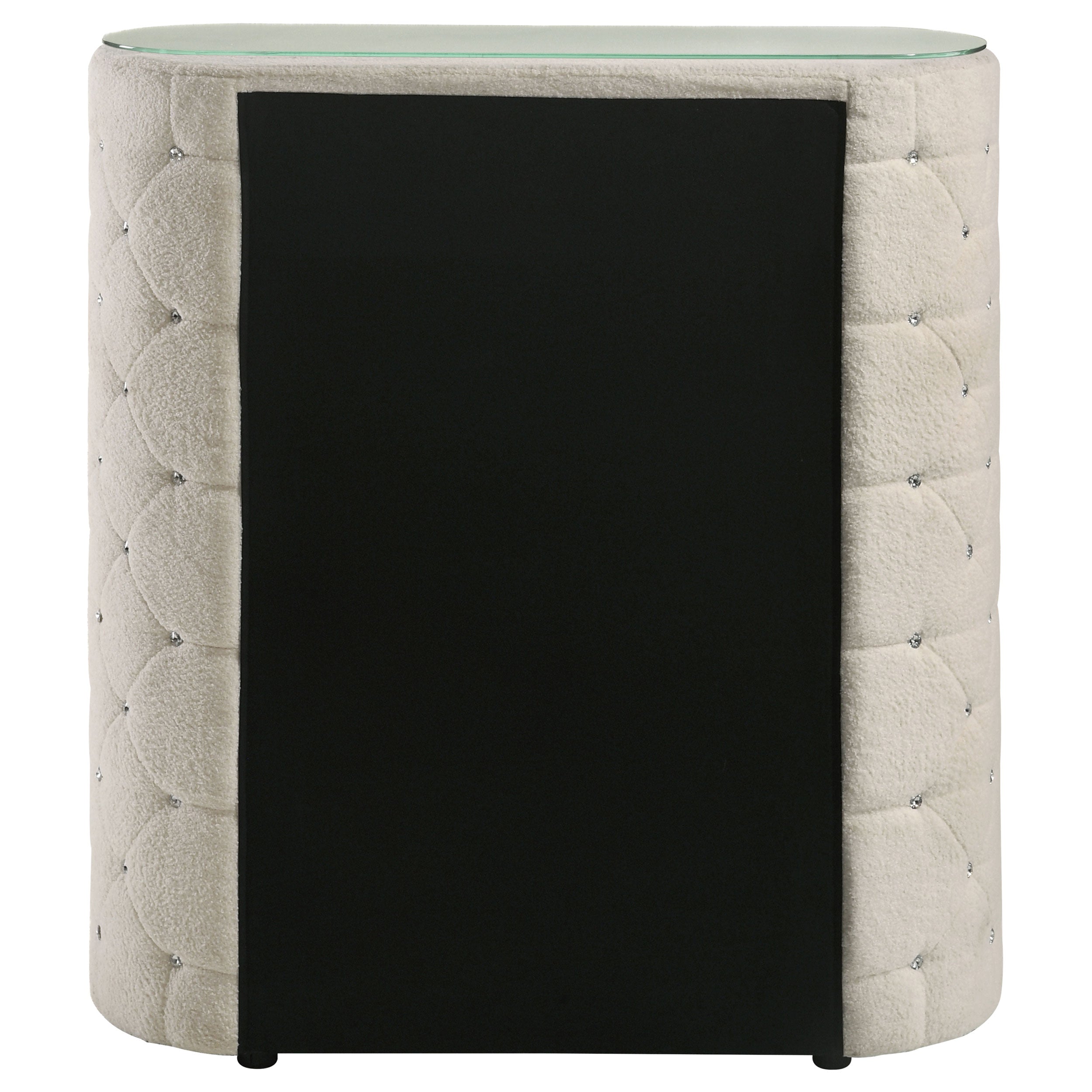 Sonya 5-drawer Upholstered Bedroom Chest of Drawers Ivory — view 7