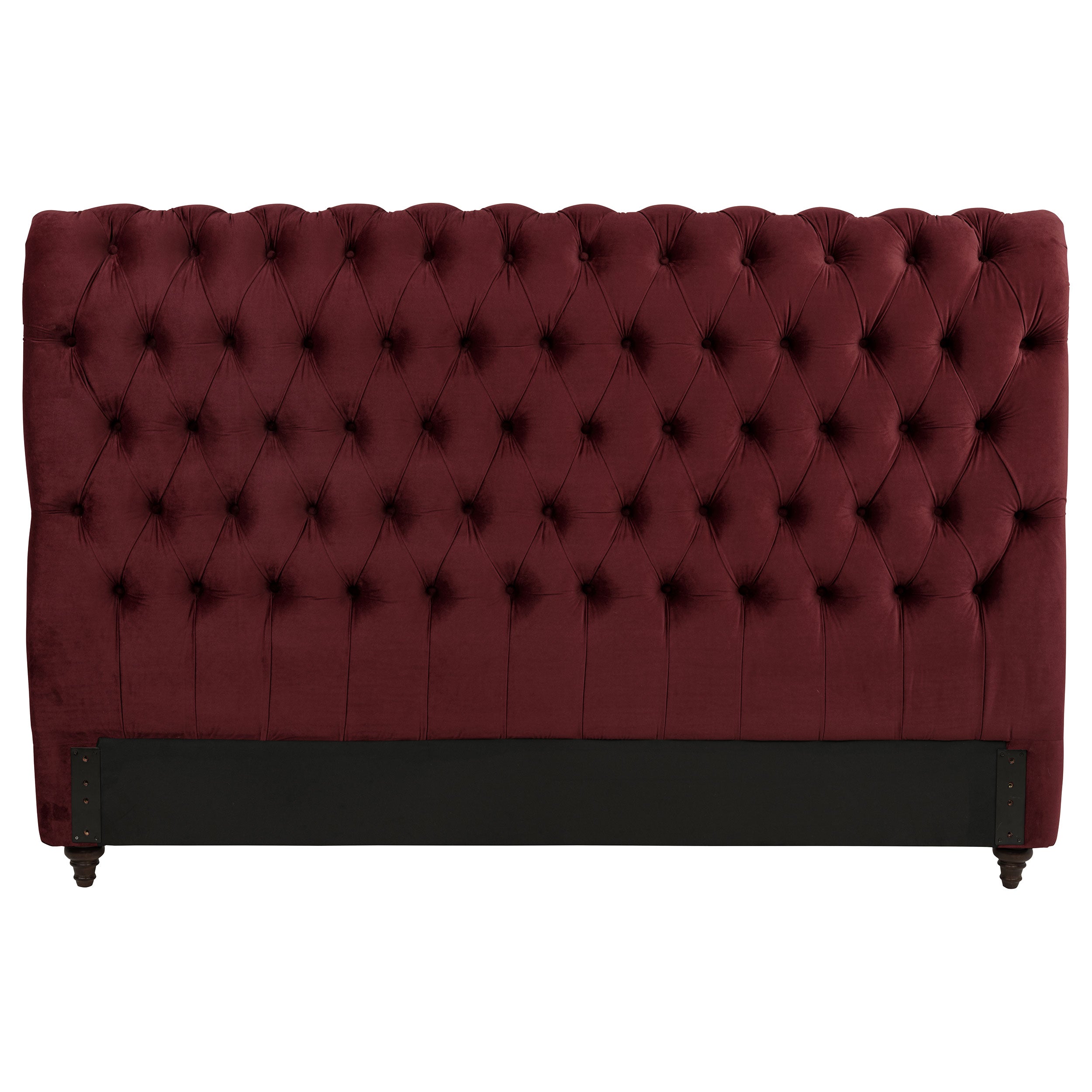 Devon 57-inch Upholstered Eastern King Headboard Wine Red — view 2