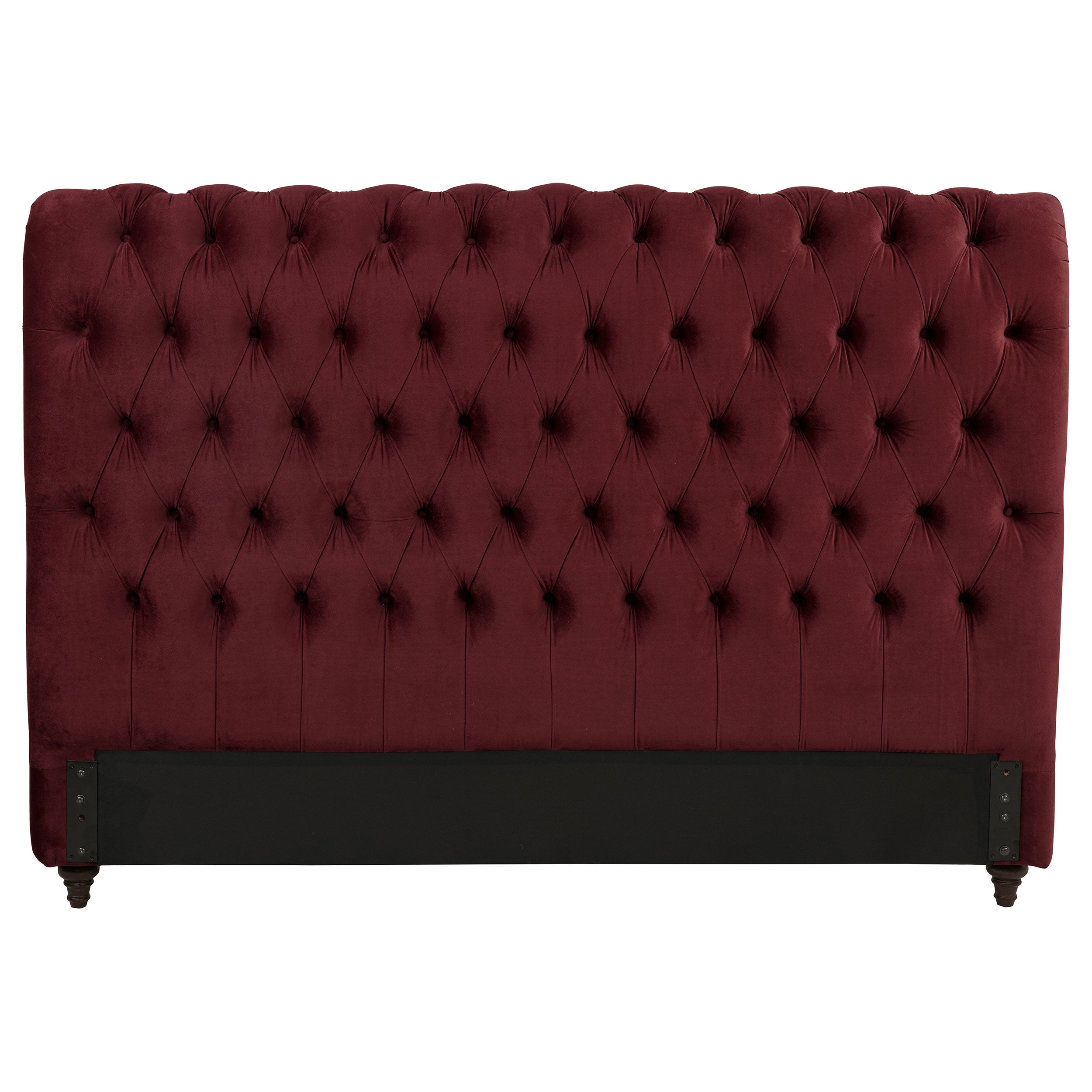 Devon 57-inch Upholstered California King Headboard Wine Red — view 2
