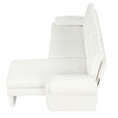 Convertible Futon Sofa Bed With Adjustable Backrest, Reversible Chaise Lounge And 2 Removable Armrest Pillows