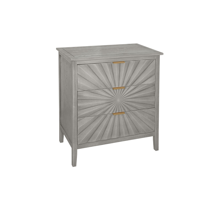 3 Drawer Storage Cabinet, 3 Drawer Modern Dresser, Chest Of Drawers Farmhouse For Entryway, Living Room, Bed Room - Light Gray