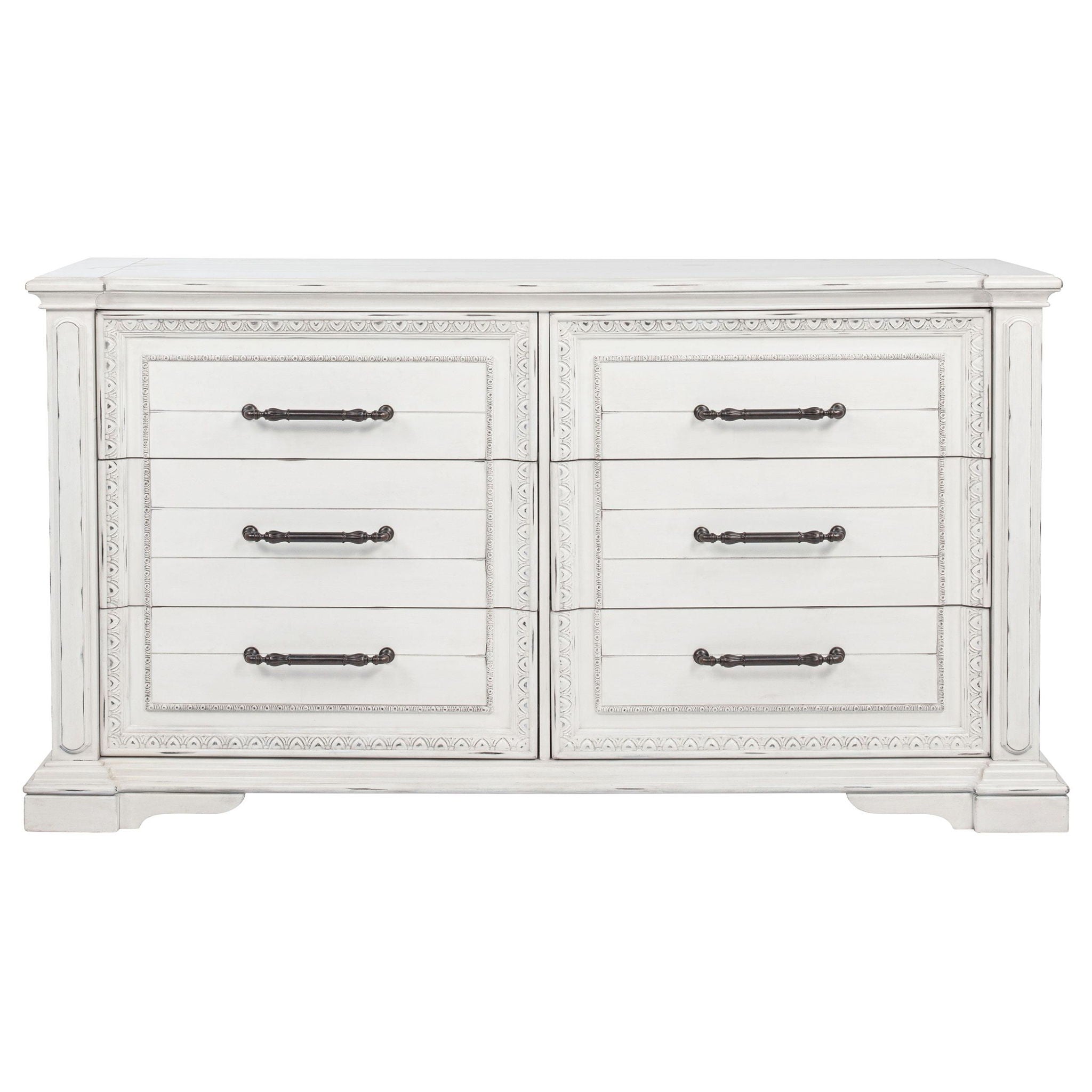 McKinney 6-drawer Bedroom Dresser Cabinet Vintage White