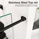 Frameless Single Sliding Shower Door With Clear Tempered Glass