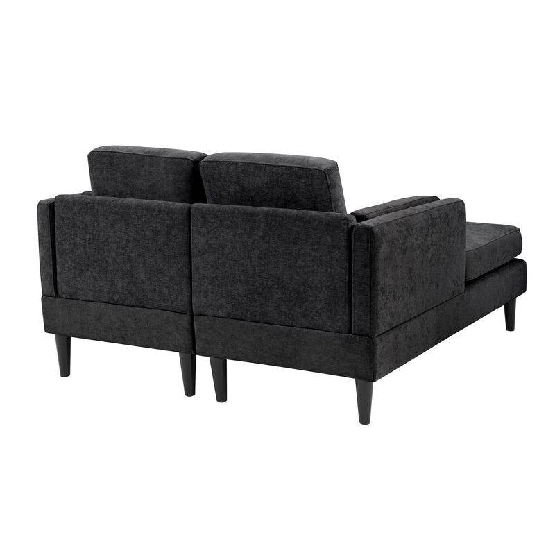 Modern Chaise Lounge With Dual Layer Armrests