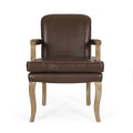 French Country Style Dining Chair With Nailhead Trim