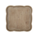 French Country Accent Table With Hourglass Design - Natural